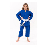 Kimono Jiu Jitsu Judô Reforçado Flex Infantil Azul+ Fx Torah