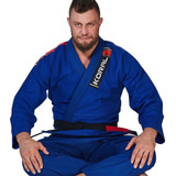 Kimono Jiu Jitsu Koral One Icon Branco, Azul, Preto Unissex