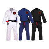 Kimono Jiu Jitsu Reforçado Red Dragon + Faixa Branca 