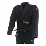Kimono Jiu-jitsu Bjj Krieger Pride 2.0 Preto Bordado Dourado