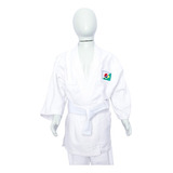 Kimono Judo Jiu Jitsu Liso Branco Reforçado + Faixa Grátis