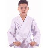 Kimono Karatê Infantil Reforçado C/ Faixa Branca Grátis!