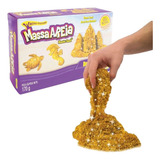 Kinetic Sand Massaareia Cinética Brilhante Dourado 170g