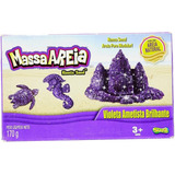 Kinetic Sand Massaareia Cinética Brilhante Violeta 170g
