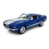 Kinsmart 1967 Ford Shelby Mustang Gt500 Azul 1:38 Escala 5..