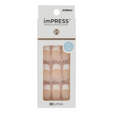 Kiss Impress Unhas Autocolantes Gel Zen Zone Médio Cor Francesinha 30und