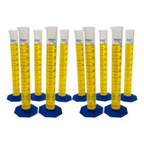 Kit. 10 Proveta Plástica 100ml Graduada Pp - Nalgon