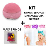 Kit- Esponja Massageadora Eletrica- Faixa Skincare