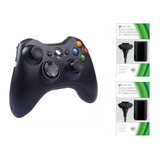 Kit 01 Controle Sem Fio Xbox 360 E Pc Feir Com 02 Bateria