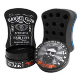 Kit 01 Esponja Nudred Buchinha Barber M + 01 Pom Modeladora