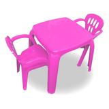 Kit 01 Mesa Mesinha Infantil Com 02 Cadeira 