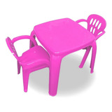 Kit 01 Mesa Mesinha Infantil Com 02 Cadeira 