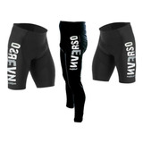 Kit 02 Bermudas E 01 Calça Ciclismo Bike Acolchoadas Mtb