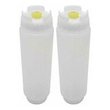Kit 02 Bisnaga Fifo 710 Ml Molhos E Caldas Válvula Amarela
