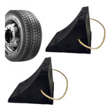 Kit 02 Calço Roda Segurança Com Corda Caminhão Carreta