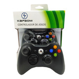 Kit 02 Controle Joystick Xbox 360 Pc C Fio Pronta Entrega 