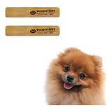 Kit 02 Mordedor Cães Woodnpets Madeira Para Roer Natural P