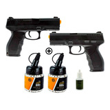 Kit 02 Pistola Airsoft Taurus 24/7 V310 + 02 Pote Bbs + Óleo