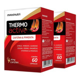 Kit 02 Termogênico Thermo Active 60 Cápsulas Maxinutri