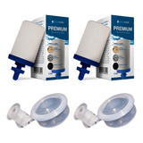 Kit 02 Vela Para Filtro Barro Alcalina Tripla Ação + 02 Boia