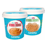 Kit 02 X Pasta De Amendoim Cremosa E 1 Crocante - 1kg