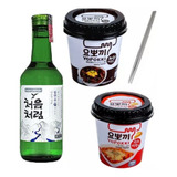 Kit 02 Yopokki Tteokbokki + 01 Soju + 01 Hashi Aço Inox