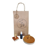 Kit 02carimbos Personalizados 8x8cm 5x5cm 2almofadas tinta