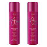 Kit 02un Hair Spray Gloss Extra Brilho Eu Amo Charming Cless