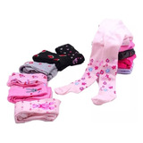 Kit 02un Meia Calça Infantil Confortável Com Estampa (f)