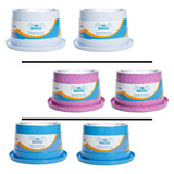 Kit 02und Comedouro Ergonômico Gatos Mr. Bigode 250ml Cada