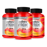 Kit 03 Caffeine Maxx 420mg Cafeína Anidra 120 Caps Maxinutri