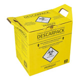 Kit 03 Caixas Coletora 7 Litros Descarpack Perfuro Cortante