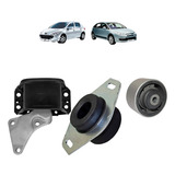 Kit 03 Coxins Câmbio E Motor 2.0 Peugeot 308 408 Citroen C4