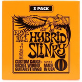 Kit 03 Encordoamento Ernie Ball 3222 Hybrid Slinky 