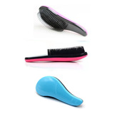 Kit 03 Escova Mágica Desembaraçadora De Pentear Cabelo