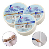 Kit 03 Fitas Adesiva Telada Juntas Trincas Drywall 48x90m