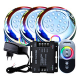 Kit 03 Leds 15w Rgb Iluminação