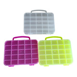 Kit 03 Maletas Organizadora 25 Divisórias Mini 17x12,5 