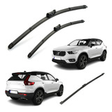 Kit 03 Palhetas Limpador Do Parabrisa E Traseiro Volvo Xc40