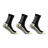 Kit 03 Par Meia Antiderrapante Futebol Treino Corrida Cross