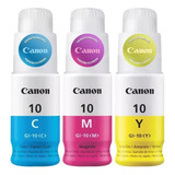 Kit 03 Refil Canon Cmy Gi-10 G5011 G6010 G6011 G7010 G10
