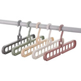 Kit 03un Cabide Mágico 9 Furos Dobrável Para Calças Camisas