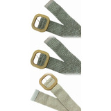 Kit 03un Cinto De Palha Faixa Feminino Elástico Moda Verão Cor Marrom Escuro/marrom Escuro/caramelo Tamanho Aprox. 90cm (estica Mais)