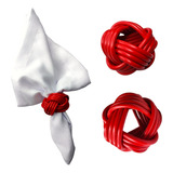 Kit 04 Argolas Anéis Porta Guardanapo Mesa Posta Natal 