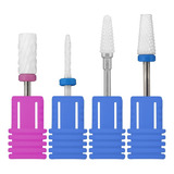 Kit 04 Brocas De Cerâmica Unhas Manicure Porcelana Novo
