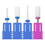 Kit 04 Brocas De Cerâmica Unhas Manicure Porcelana Novo