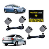 Kit 04 Buchas Braço Reto Traseiro Focus 2006 2007 2008 Axios
