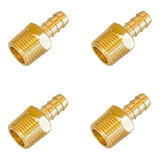 Kit 04 Espigão Bico Adaptador 1/2 X 3/8 Bm Gás Fogão Cooktop