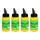 Kit 04 Mamadeira Airsoft Bbs 0.12g 6mm 8000un Frete Grátis