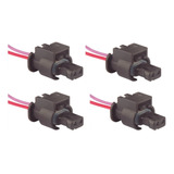Kit 04 Plug Cabo Conector Bico Injetor Jetta/passat Tsi/fsi